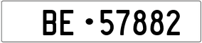 Trailer License Plate